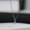 S925 Sterling Silver Necklace French Romantic Temperament Gentle Goddess Tears Pendant Clavicle Chain Creative Smart Water Drop Necklace