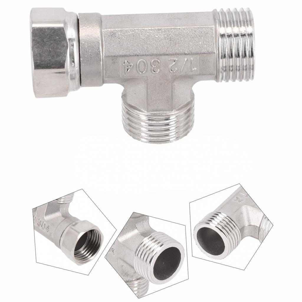 Stainless Material T Adapter Easy To Install High Quality