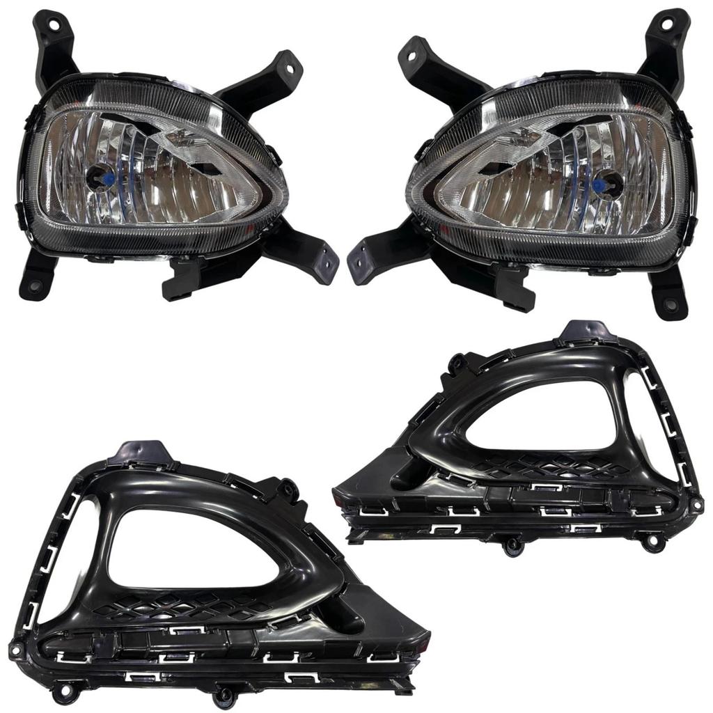 Fog Lamp Set for Hyundai i20 Elite, Halogen Yellow, 2018-2020 Models