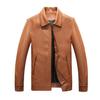 Men's Leather Motorcycle Washed Pu Leather Jacket Men's Lapel Thin Men's Leather Jacket
