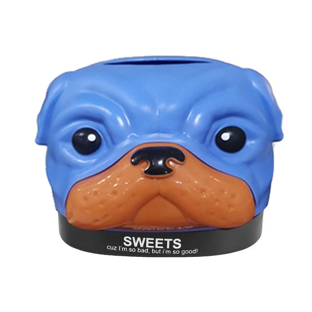 

Cute Dog Tissue Box Unique Napkin Storage Box Multifunctional Cartoon Roll Paper Box Household синий