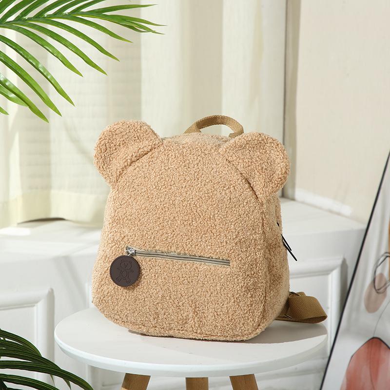 Personalized Embroidered Toddler Backpack, Lightweight Plush Bear Preschool Bag, Customized Name Gift Pack, Children's Day Gift