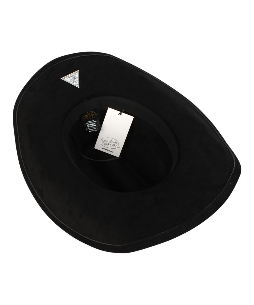 Yunibeosyeolkemiseuteuli Wire Cowboy Suede Black Long Fedora Fedora