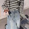 Women's High-Waisted Denim Fishtail Midi Skirt - Spring/Summer 2026 Collection