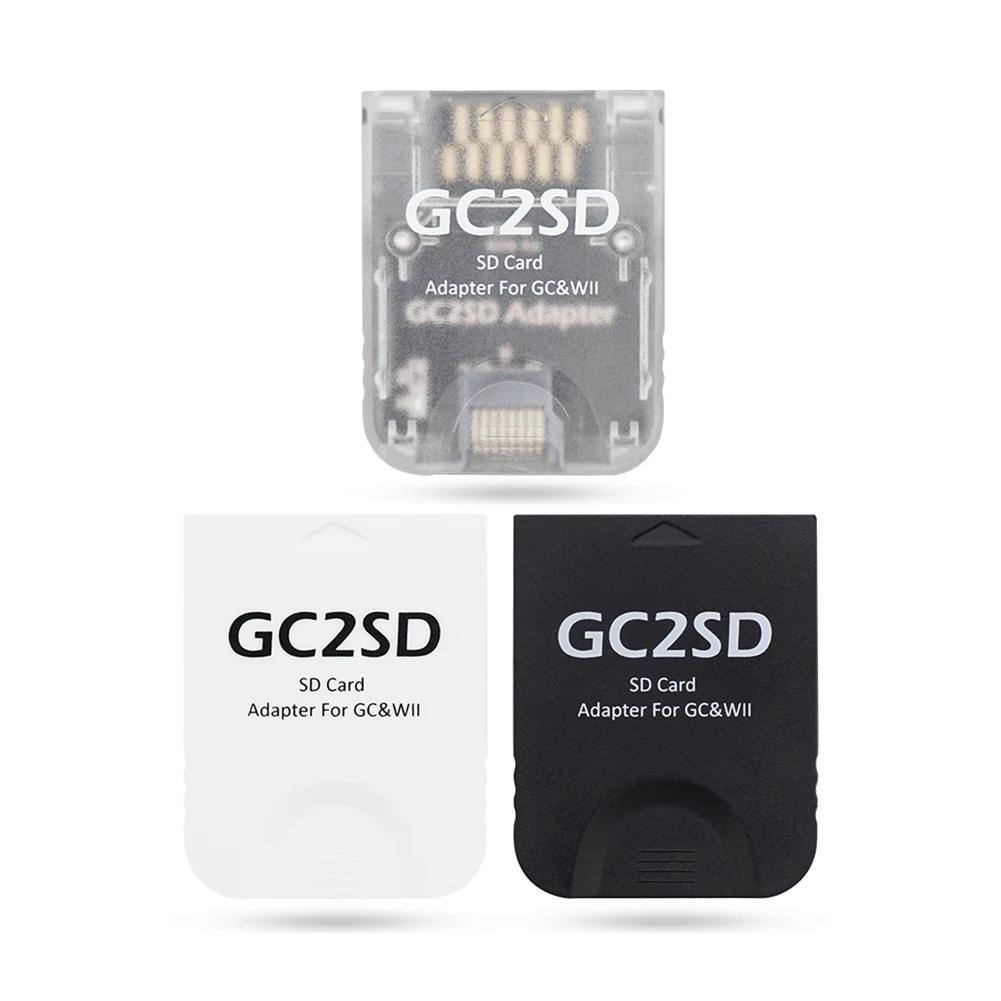 GC2SD Memory Card Slot Adapter for Micro SD Lightweight Plug and Play for GameCube Wii Game Consoles Reader Adapter for SD Card