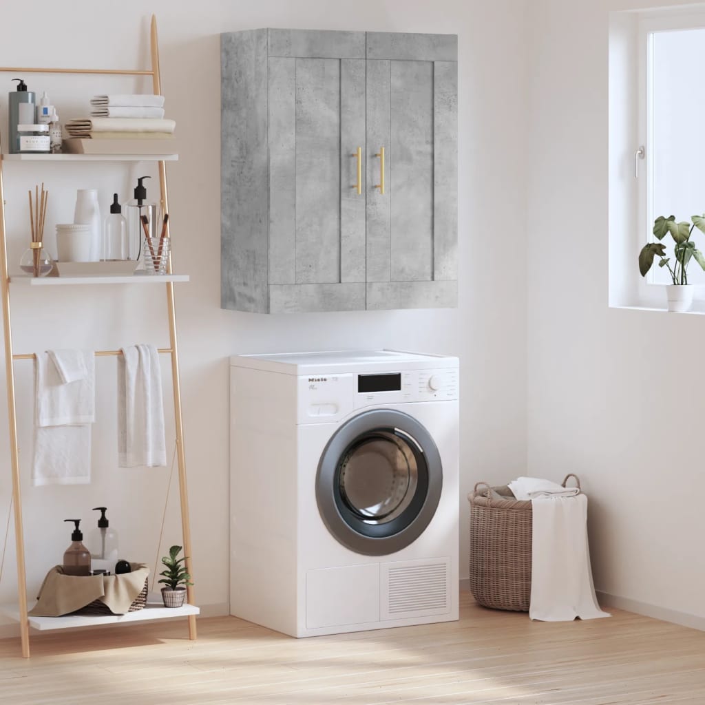 Wall Cabinet Concrete Grey 69.5 x 34 x 90 cm Particleboard