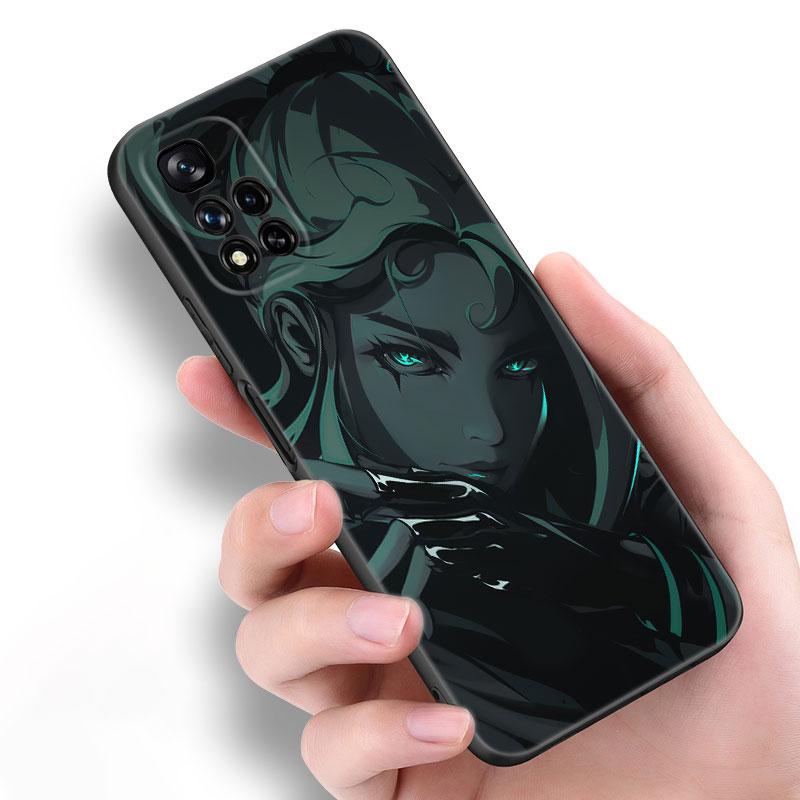 

Черный силиконовый чехол для телефона Valorant Game для Xiaomi POCO X3 X4 NFC F5 M3 M4 M6 X5 X6 Pro F3 F4 GT 5G C55 C65 M5 POCO X3 NFC