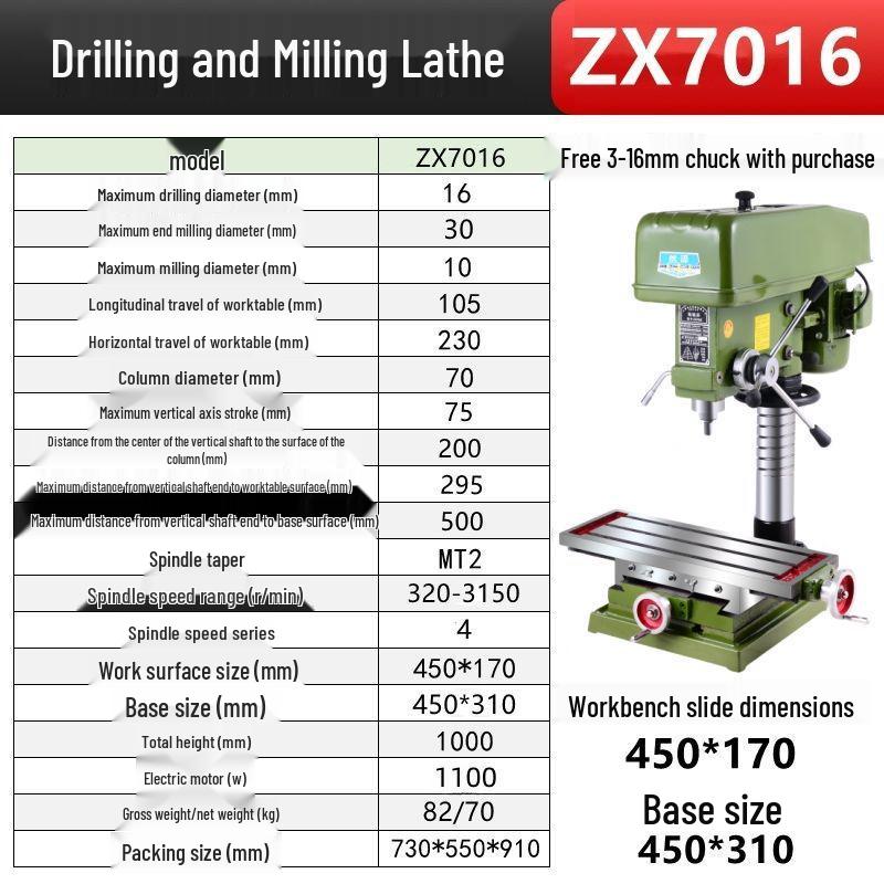 Industrial 220V/380V Heavy Duty Precision Bench Drill & Tap Machine