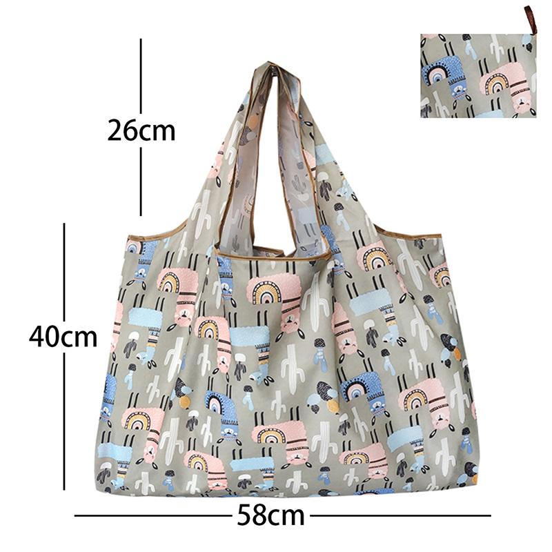 Reusable Grocery Bags Large Washable Shopping Bags Portable Foldable Environmental Friendly Heavy-Duty Handbags