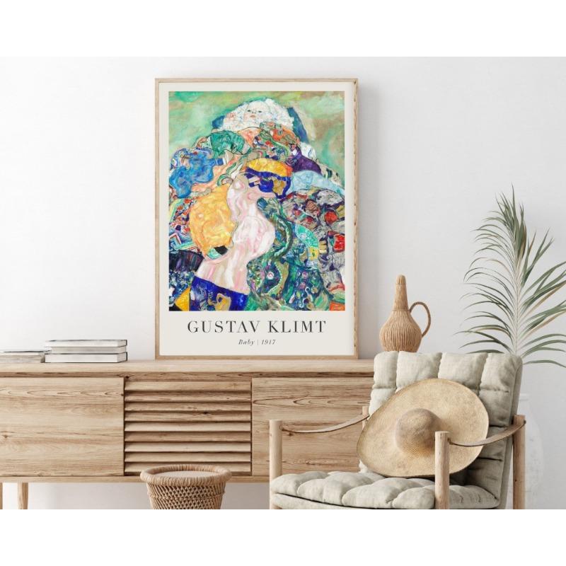 Gustav Klimt Abstract Exhibition Artwork Landscape Poster and Prints Canvas Printing Wall Art Picture for Living Room Home Decor