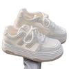 Mesh Love Little White Shoes Women's 2025 Spring and Summer New Ins Trendy Student Sports Shoes Korean Version Casual Thick Baseplate Shoes