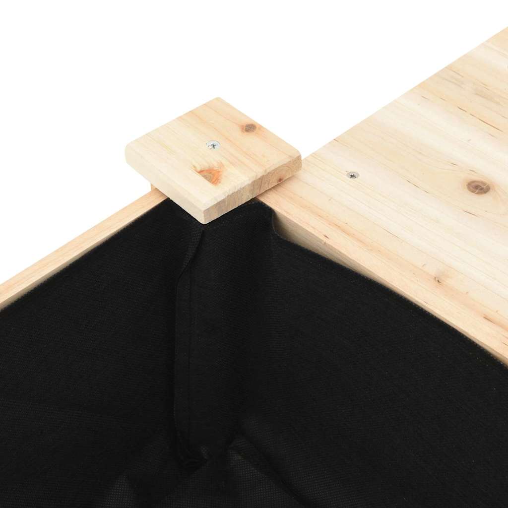Garden Planter with Shelf Beige 155 x 59 x 76.5 cm