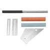 Guitar Tools Metal Hex File Silver Spacers 2 Holes Triangular Rule Grinding Stone Luthier Tool Repair Kit