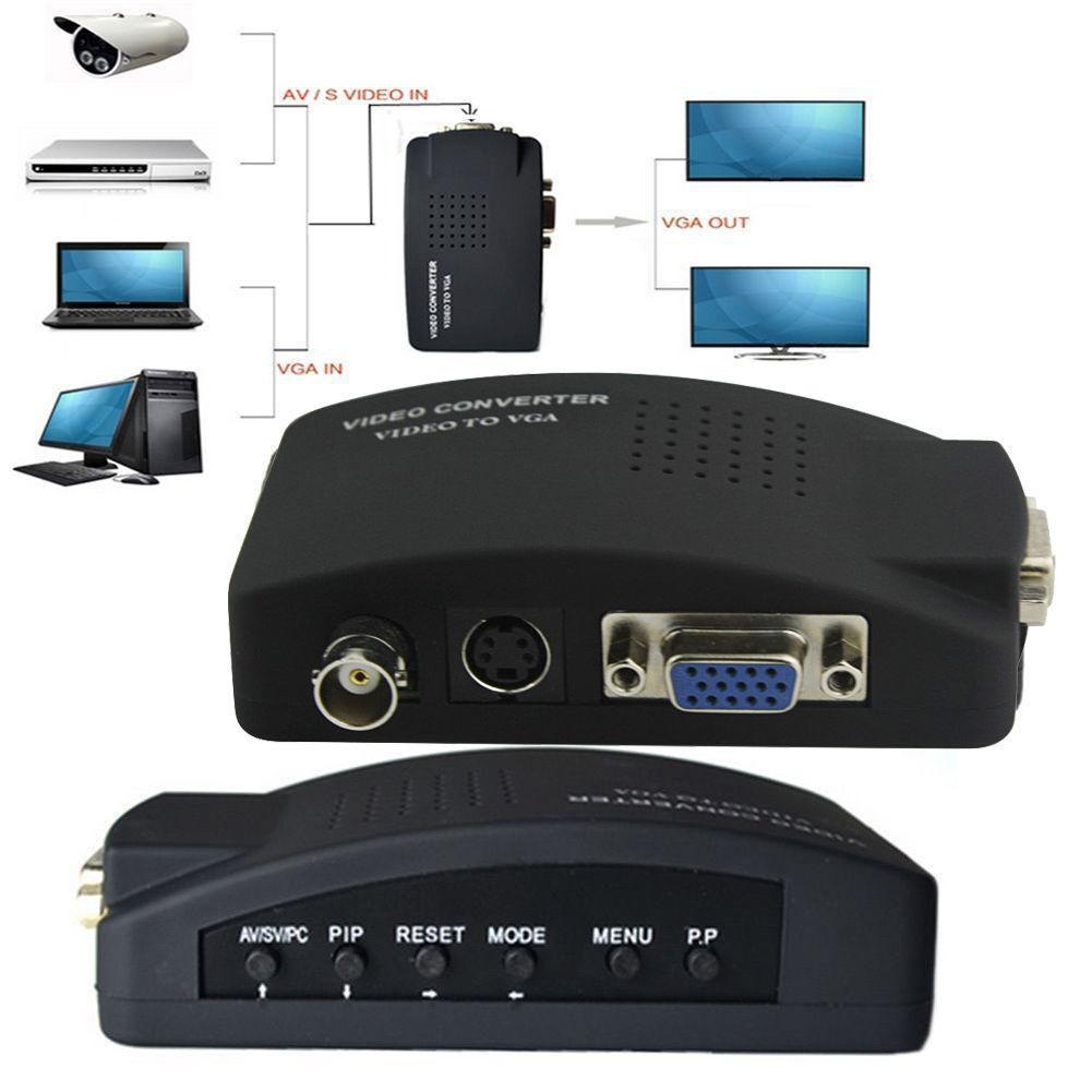 

Адаптер конвертера BNC S Video в VGA HD для монитора компьютера, вилка стандарта ЕС, Великобритания