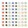 10Pcs/Lot Stainless Steel Pendants Round Heart Colorful Rhinestone Crystal Beads Charms DIY Necklace Bracelet For Jewelry Making