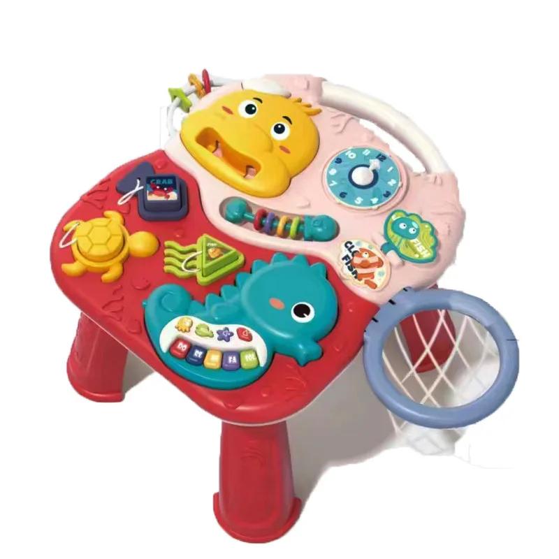 

Non-Toxic Baby Activity Table Musical Toys Sound Maker Games For Babies Sensory Toys Multi-Functional Movement Developing Educational Toys
