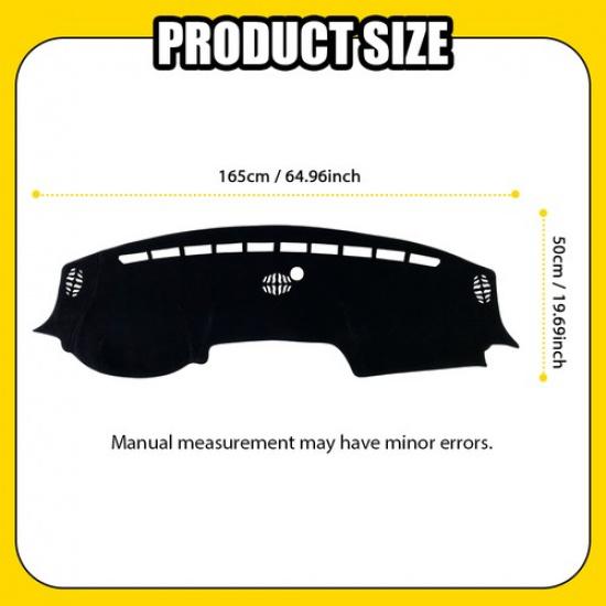 For Dodge Ram 1500 2500 3500 -2025   22 Dash Cover Mat Dashboard Pad