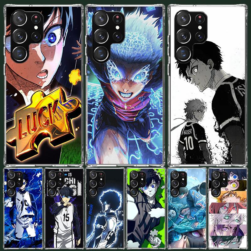 Blue Lock Isagi Yoichi Phone Case For Samsung Galaxy S22 S23 S24 S25 Ultra S21 FE S20 Plus S10 + S25 Edge Art Customized Coque