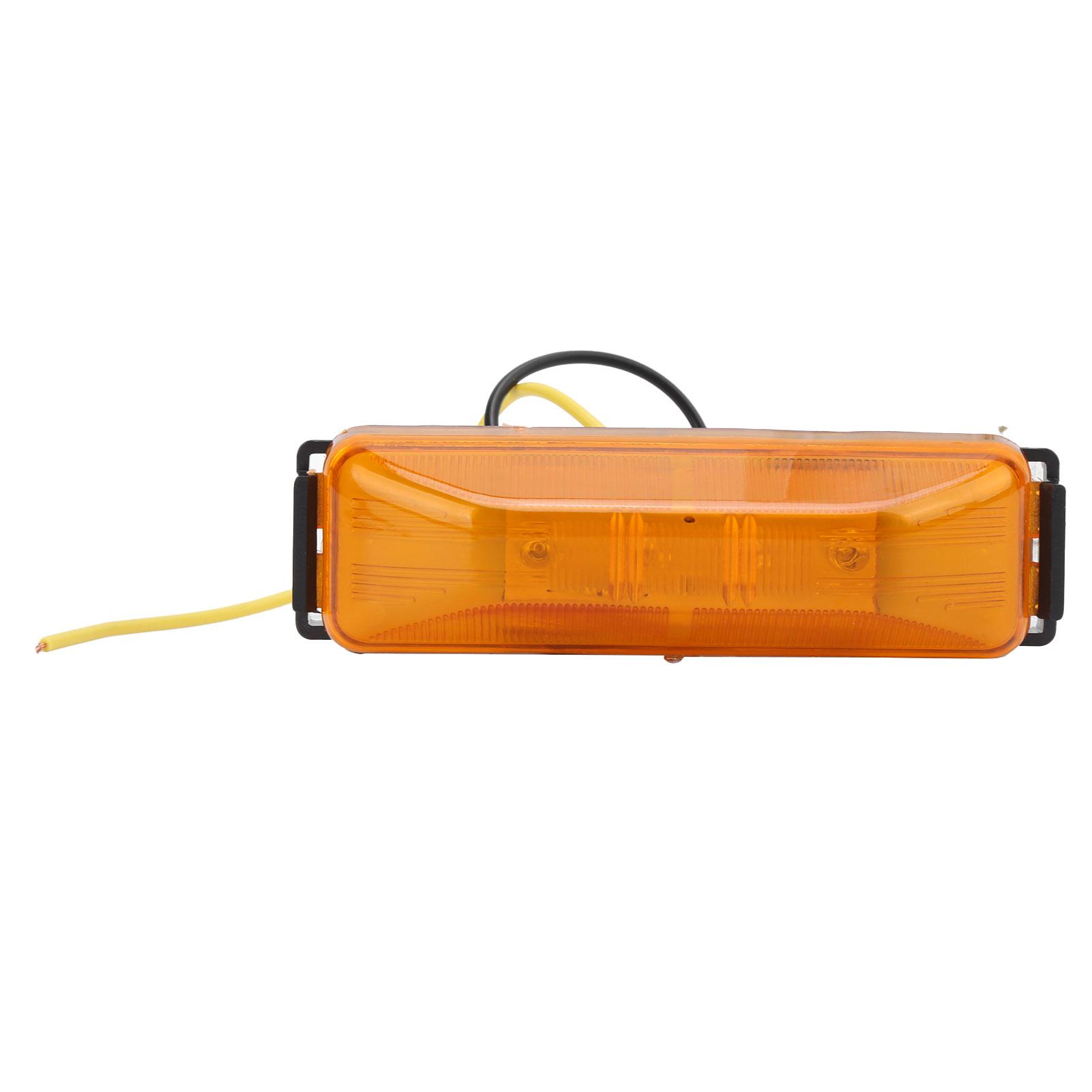 12 24 В 4 светодиодных габаритных огня Яркий янтарный свет Водонепроницаемый Универсальный для грузовика прицепа грузовика автомобиля