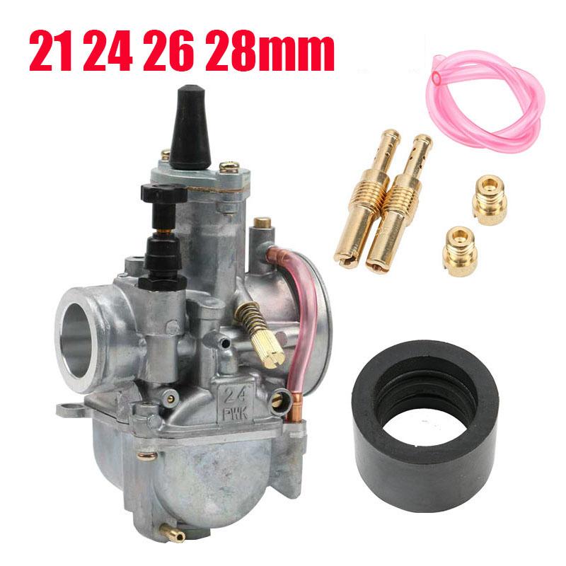 Motorcycle Carburetor With Power Jet For OKO 21 24 26 28mm ATV Quad Racing Dirt Bike Enduro Motocross Accessories