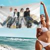 Popular Kpop Group X-XLov Microfiber Blanket Quick Drying Beach Towels Oversized Printing Super Absorbent Pool Towel Blanket