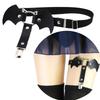 Bat-Shaped Leather Garters For Thigh High Socks Stocking Suspender Belt Thigh Ring Goth Leather Garter Belt