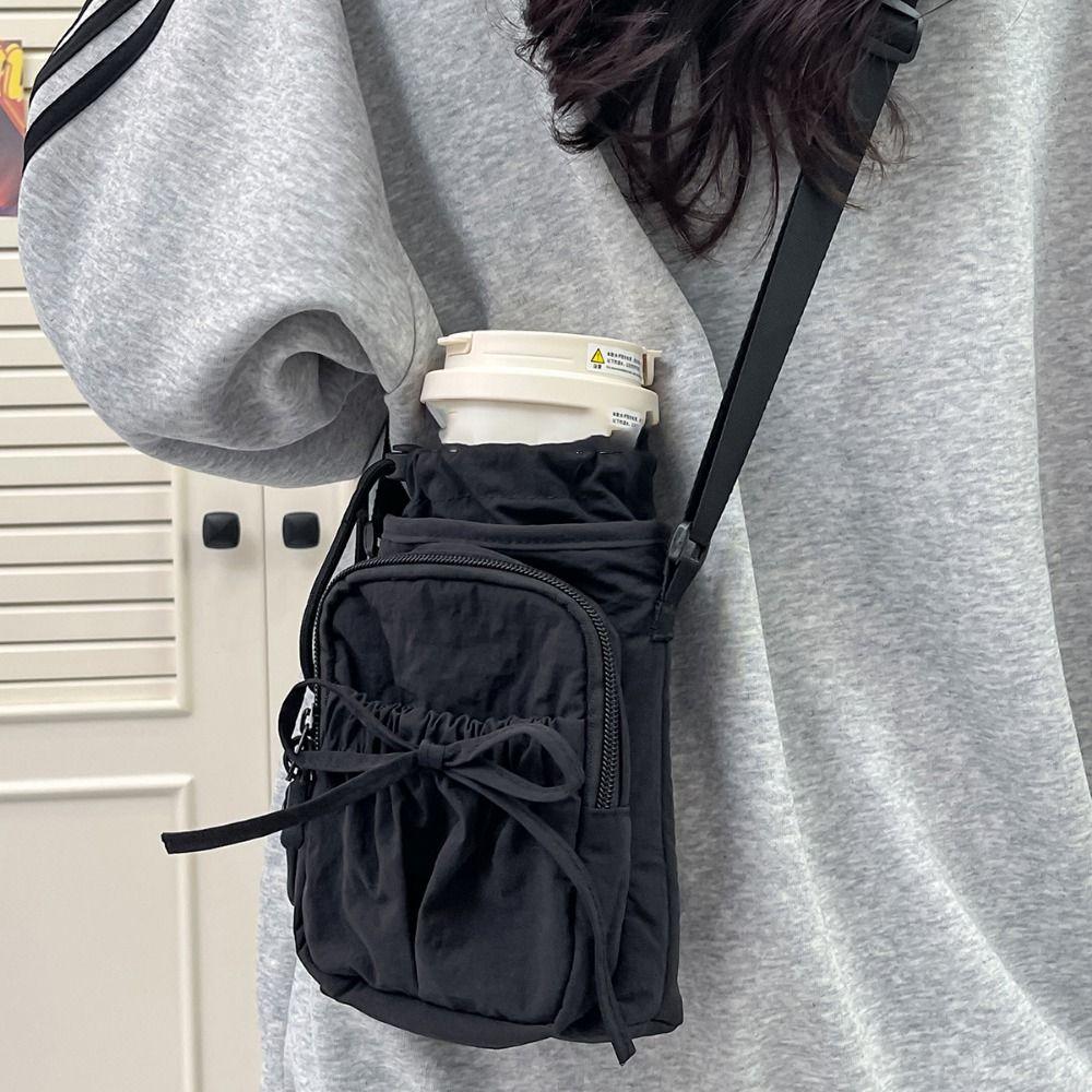 Adjustable Gym Bottle Bag Large Capacity Crossbody Sports Bottle Bag  Outdoor