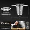 316 Stainless Steel Tea Strainer Double Ear Tea Filter Infuser Funnel for Loose Leaf Tea Brewing and Cup Strainer