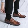 Fashion Shoes Men Casual Leather Business Shoes Formal Fashion Dress Tenis De Hombre Moccasins Mokasin Tenis Caballero Designer