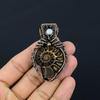Ammonite Fossil 999 Copper Wire Wrapped Pendant, Handmade Gemstone Jewelry Pendant For Memorial Day