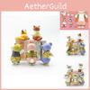 Costume Animal Fun Cat Figurine With Rabbit Hat From Cat Fortune Collection Sandy