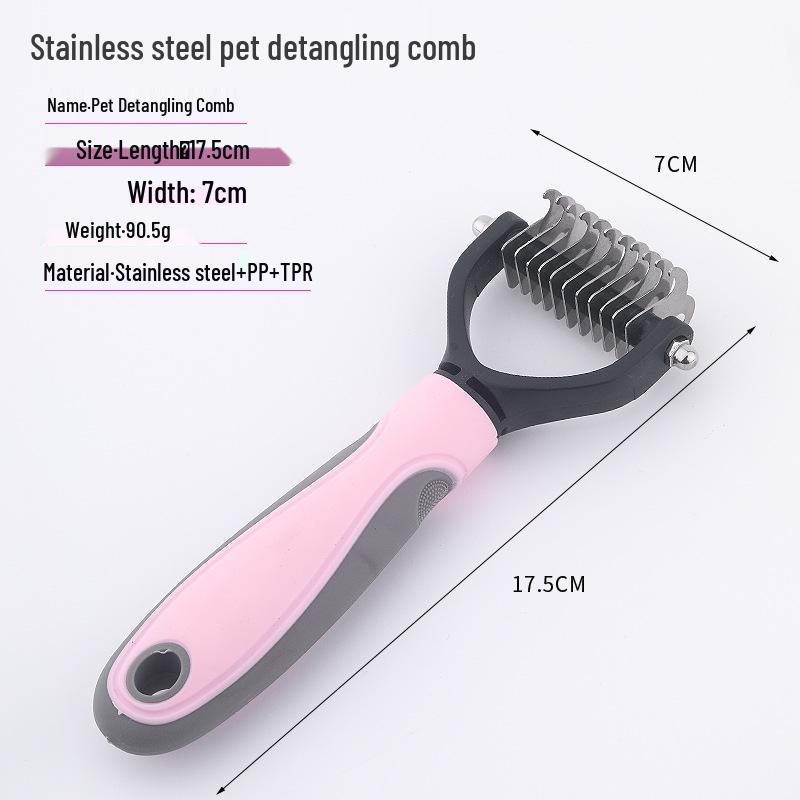 Pet Grooming Pin Comb: Remove Loose Hair for Cats, Kittens & Dogs