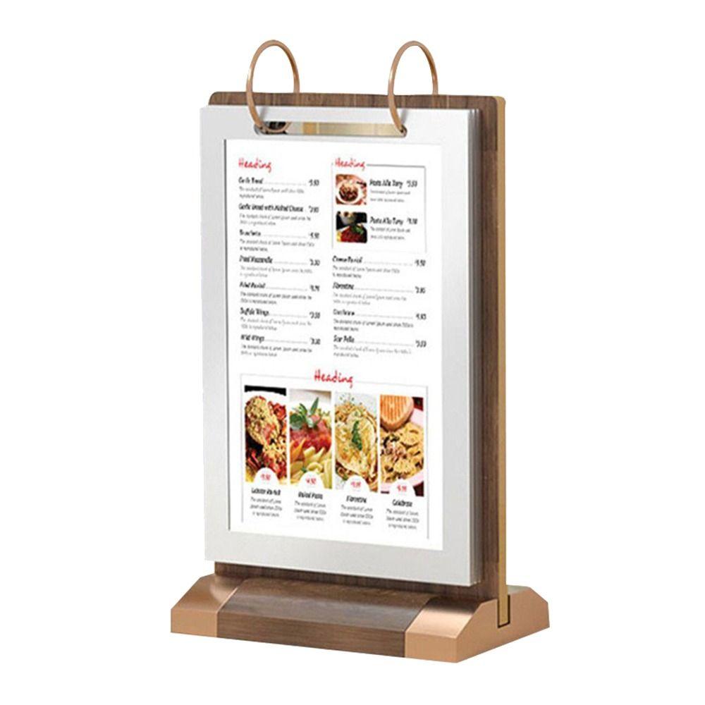 T-förmiger Menüordner a4/A5/A6 Tischkartenhalter Werbetafel Hotel Café Restaurant Nutzung