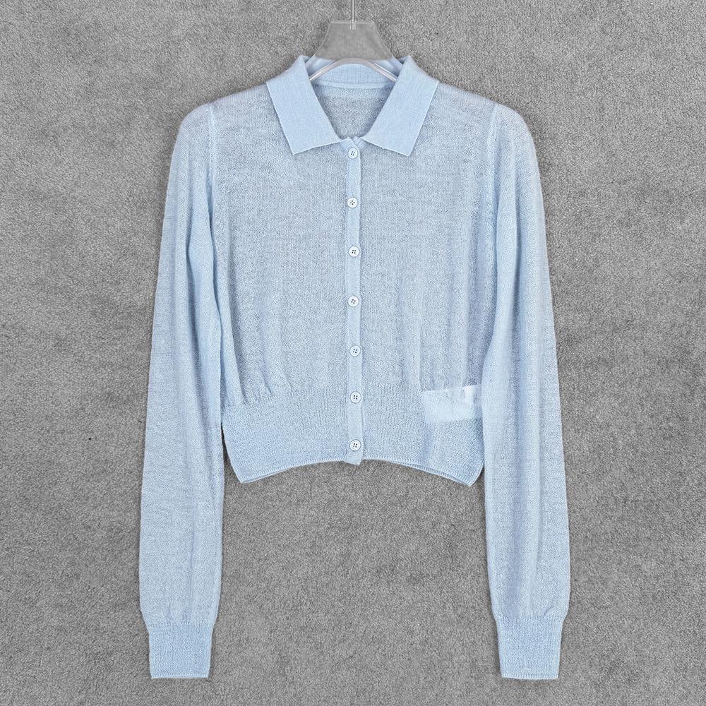 

RA Women s Long Sleeve Matte Knit Cardigan - Solid Color Versatile Casual Top Small