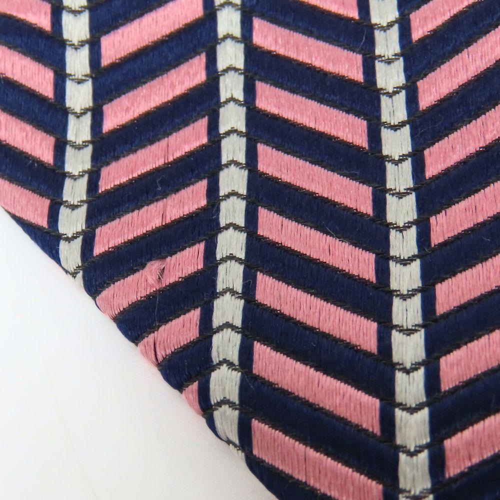 Used Dunhill tie silk pink Navy business