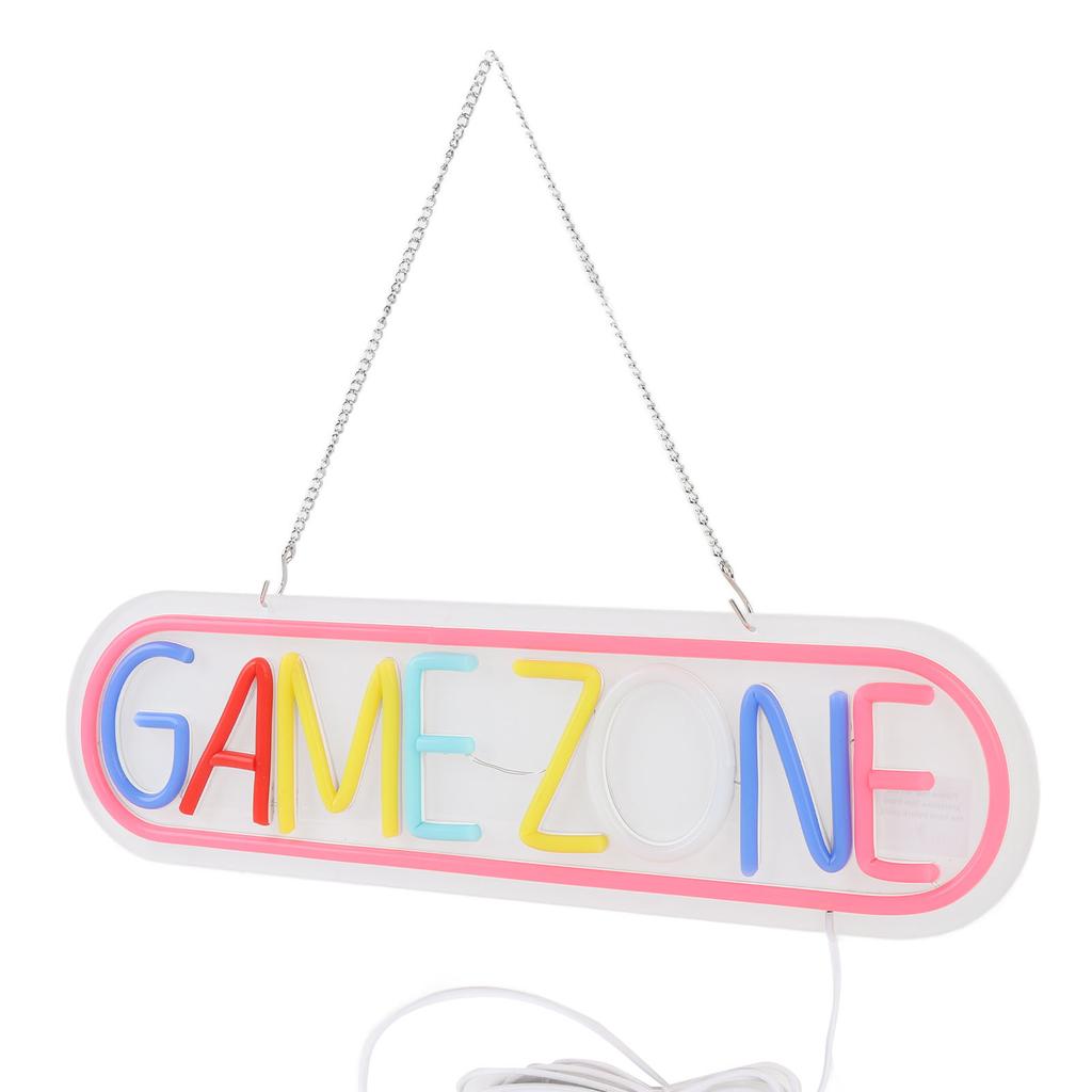 Gaming Neon Sign Colorful LED USB Powered Gaming Light Up Sign Wall Decor for Bedroom Game Room