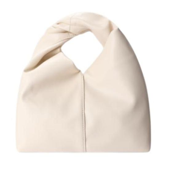 

Сумка-тоут с ручкой-петлей, плиссированная, легкая, из искусственной кожи [PETITCHOU] Женская (белый) белый