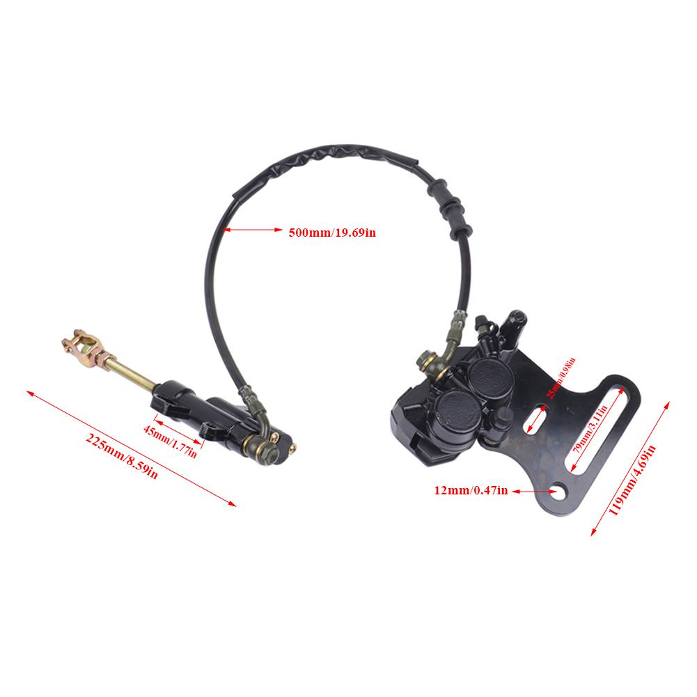 12mm Motorcycle Rear Hydraulic Disc Brake Kit For Most 50cc-125cc Motocross Pit Dirt Bike BBR TTR CRF 50 XR Apollo Motorbike