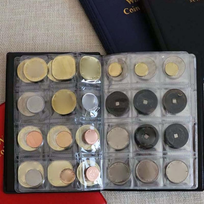 1 Piece Coin Collection Holder Album 120 Pockets Coin Collection Book Commemorative Coin Organizer Storage