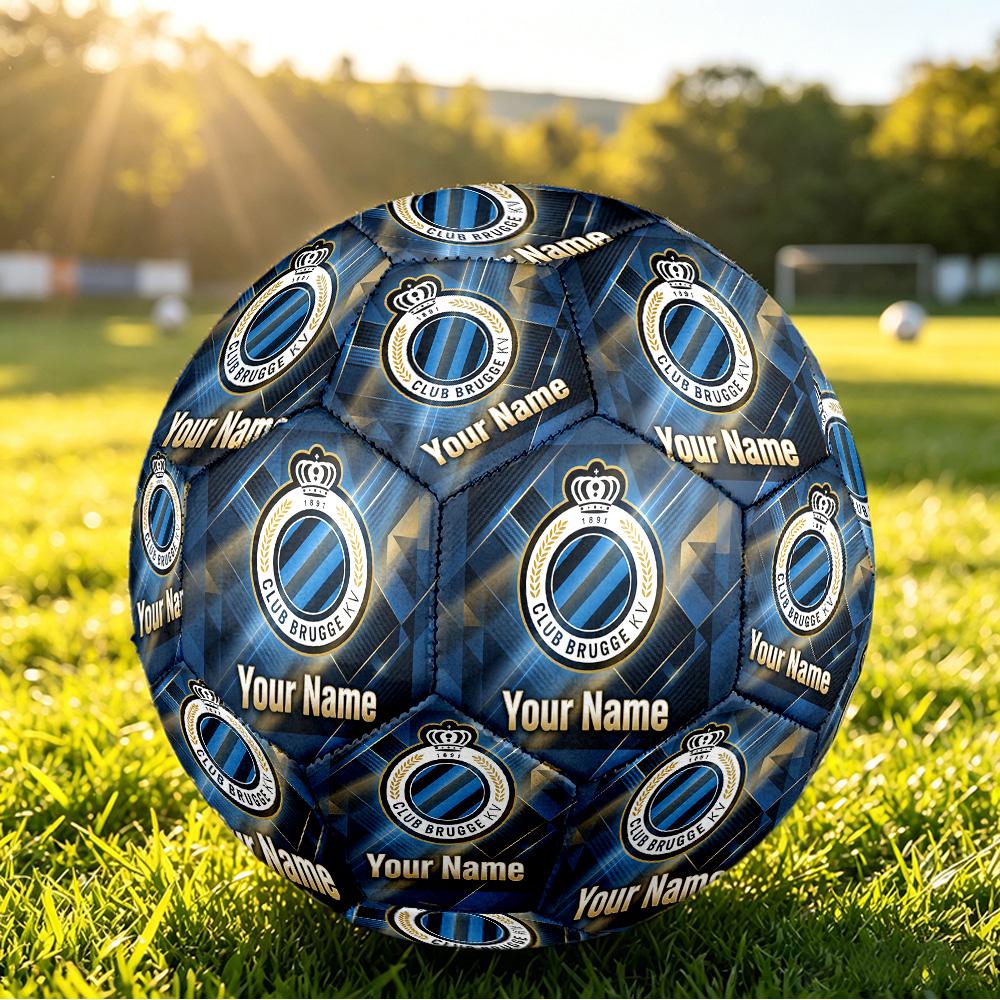 Personalized Size 5 Football Club Brugge FC Pattern Outdoor Game Sports Ball Gift