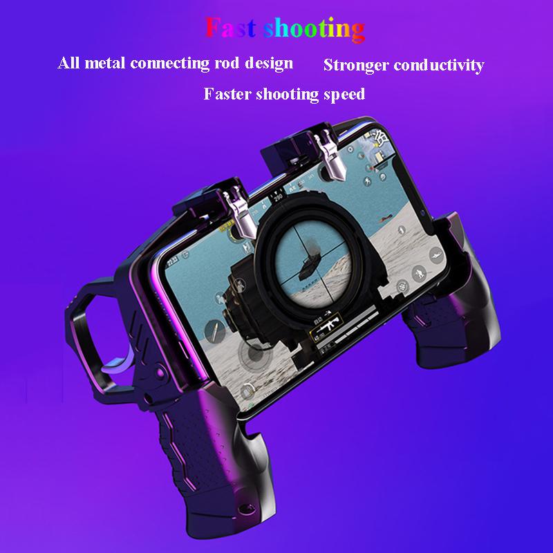 Metal Pubg Controller Joystick Til Pubg Mobile Trigger Gamepad Til iPhone Android Telefon Smartphone Skydespil