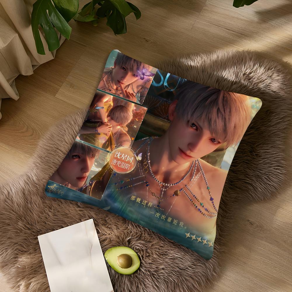 cushion cover Pillowcase DoubleSided Game and Printing Sofa Cushion hot Bedroom Bedside Love spring new Deepspace PillowCover