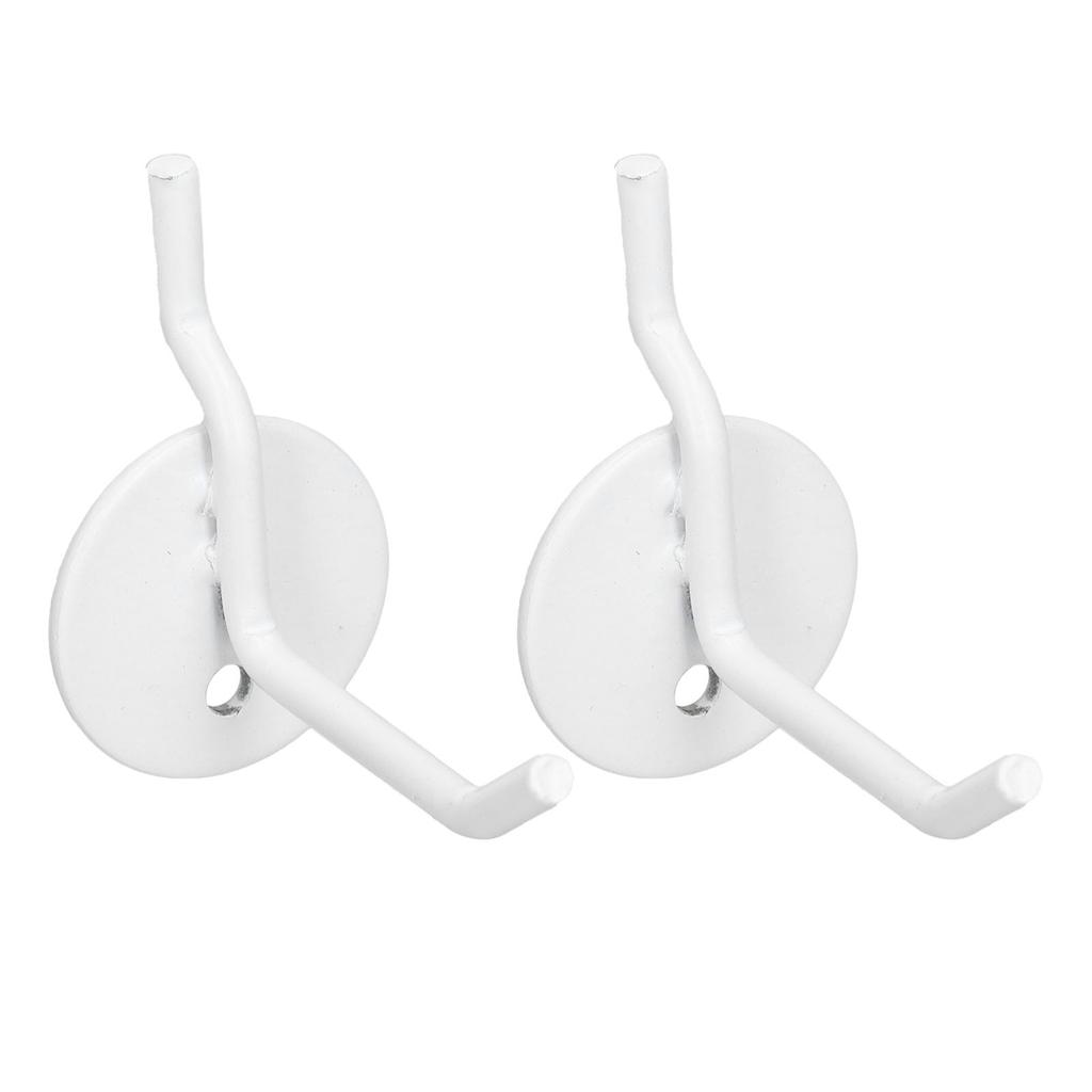 2PCS Pegboard Hole Hooks Metal Peg Wall Shelf Display Hook for Outdoor Camping Barbecue