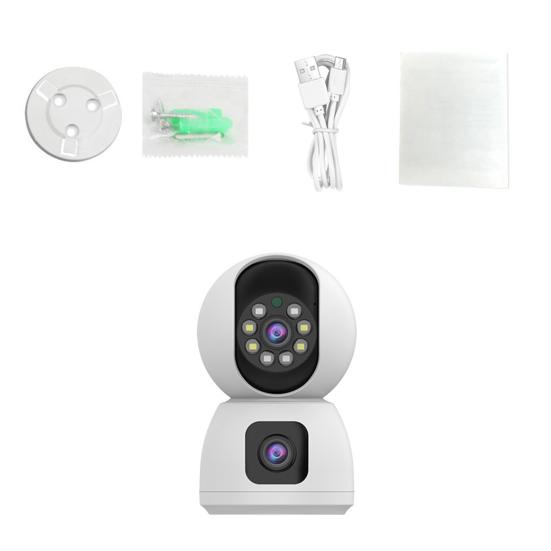 1080P HD-compatible Dual-camera Remote Monitor Intercom Two-way Voice Surveillance Cameras
