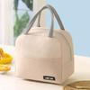 Stylish Insulated Lunch Bag Solid Color Casual Lunch Box Cooling Handbag for School Office or Outdoor Adventures