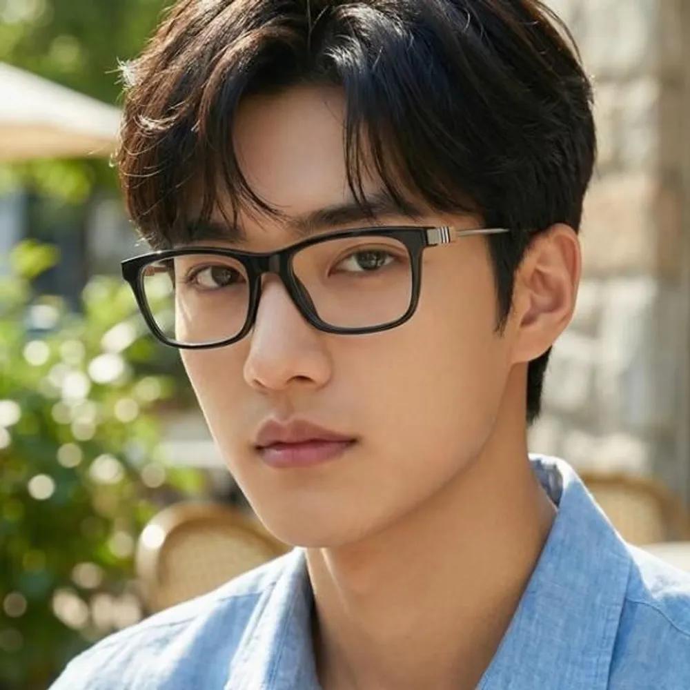 [Burberry] Eyeglass Frames BE2384 3001 Black Horn-rimmed Simple Square Daily Luxury Old Money Fashion