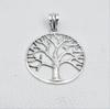 Sterling Silver Tree of Life Pendant, Handmade Plain Silver Jewelry