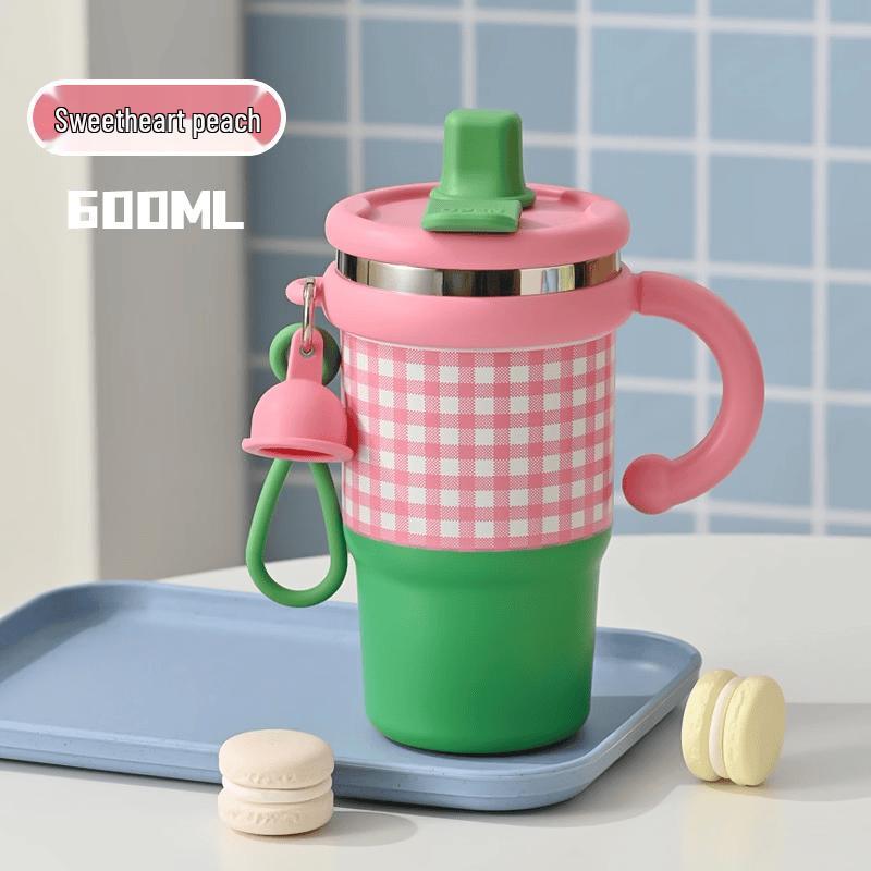Li Shen Dual-Drink Insulated Straw Water Bottle