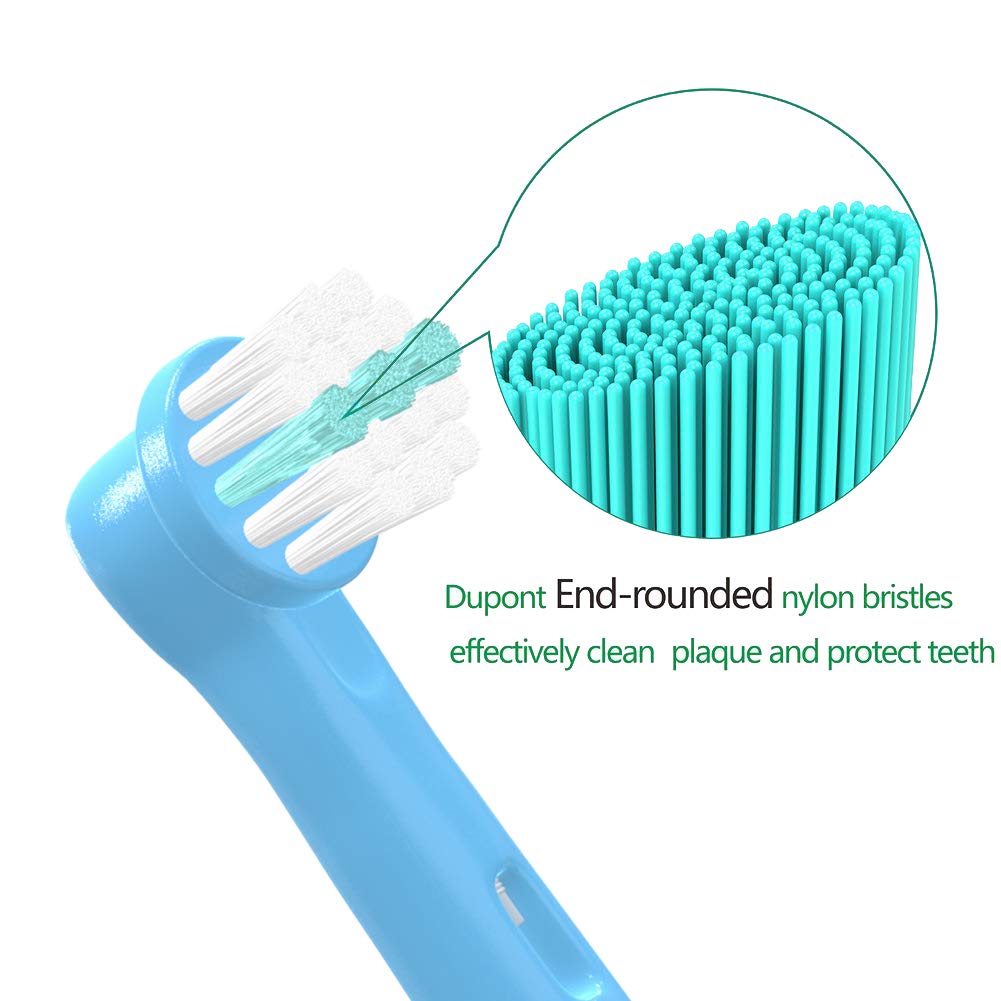 VINFANY Brown Compatible Electric Toothbrush Replacement Brush Sumizumi Clean Kids Color Toothbrush Children's (8 Pieces)