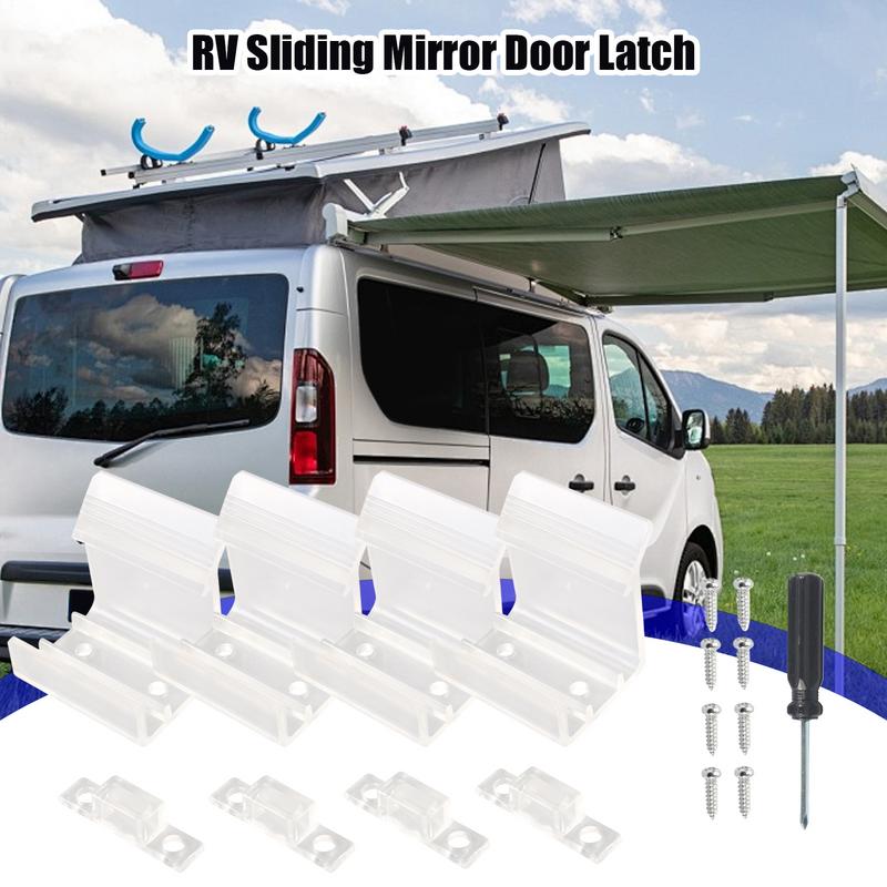 Closet Door Latch Mirrored Closet Catch Sliding Door Lock Shock Absorption Interior Hardware Safety Replacement Accessories For